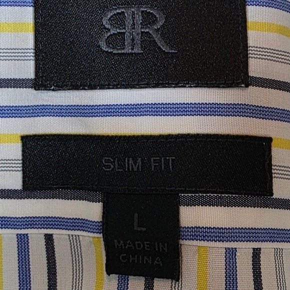 Brooks Brothers x Thomas Mason Superfine Shirting Striped Shirt Italy Sz 17-1/2 - Picture 3 of 10